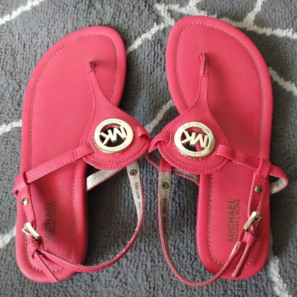 Michael Kors EUC Orange Sandals - Picture 13 of 15